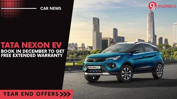 Book A Tata Nexon EV In December and Get Two Year Extended Warranty For Free