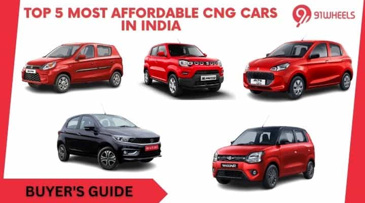 Top 5 Most Affordable CNG Cars in India Top 5 Most Affordable CNG Cars in India