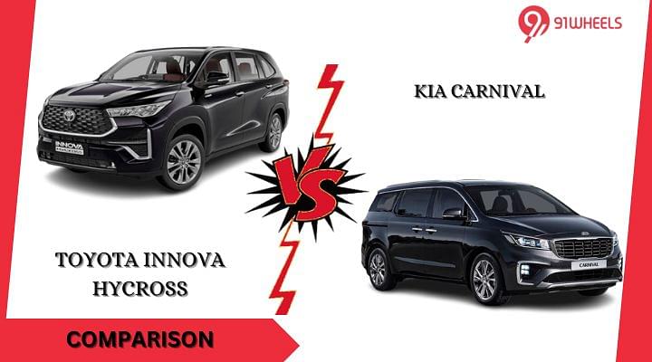 All New Toyota Innova Hycross VS Kia Carnival: The Premium MPV Battle