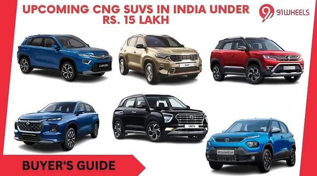 Upcoming CNG SUVs In India Under Rs. 15 lakh...