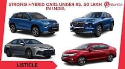 Strong Hybrid Cars Under Rs. 50 lakh In India