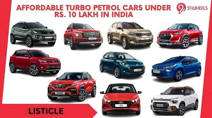 Affordable Turbo Petrol Cars Under Rs. 10 Lakh In India