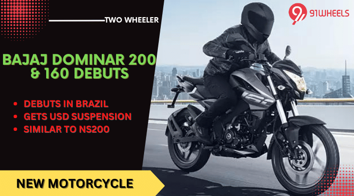 Bajaj Dominar 200 & 160 Make Global Debut With USD Suspension Bajaj Dominar 200 & 160 Make Global Debut With USD Suspension