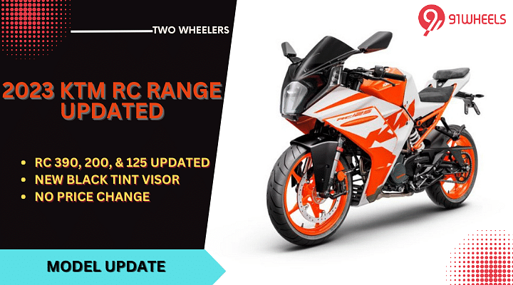 2023 KTM RC390, 200, & 125 Updated - Now Gets Black Tinted Visor