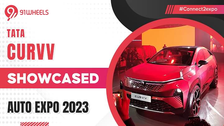 Tata Curvv Turbo Petrol (Blackbird) Showcased At 2023 Auto Expo