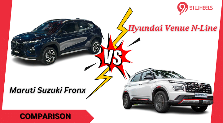 Maruti Suzuki Fronx Turbo Vs Hyundai Venue N-Line: Comparison