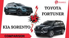 Toyota Fortuner VS Kia Sorento: Specifications Comparison Toyota Fortuner VS Kia Sorento: Specifications Comparison
