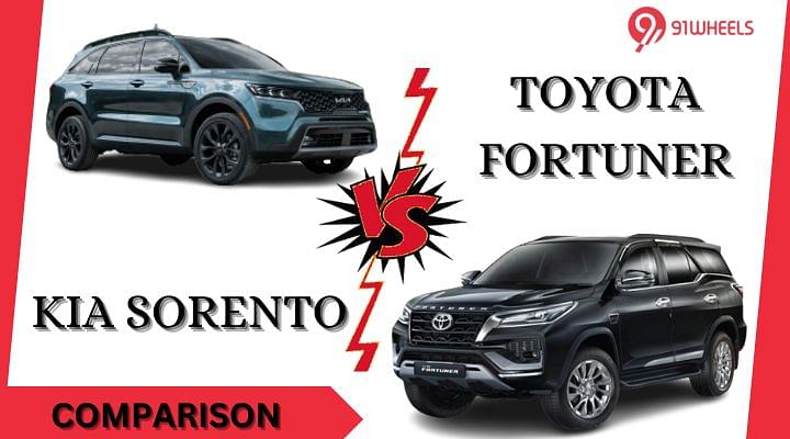 Toyota Fortuner VS Kia Sorento: Specifications Comparison