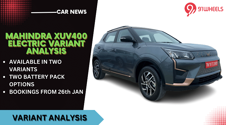 XUV400 Electric Launched In 2 Variants, Here's The Difference
