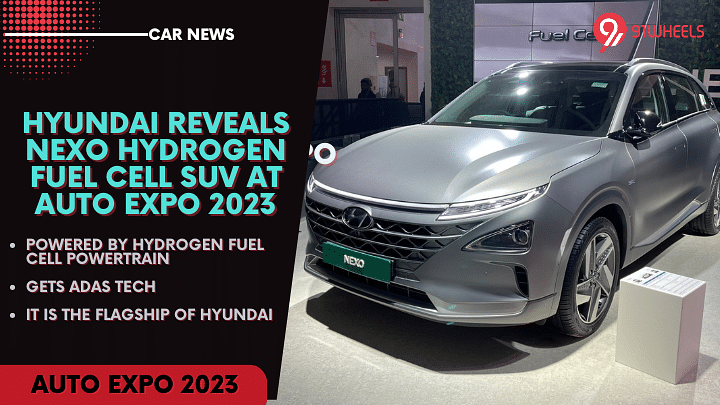 Hyundai Reveals Hydrogen Fuel Cell Powered NEXO SUV At Auto Expo