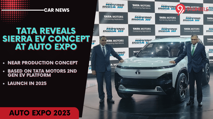 Tata Reveals Near Production Sierra EV Concept At Auto Expo: Details Tata Reveals Near Production Sierra EV Concept At Auto Expo: Details
