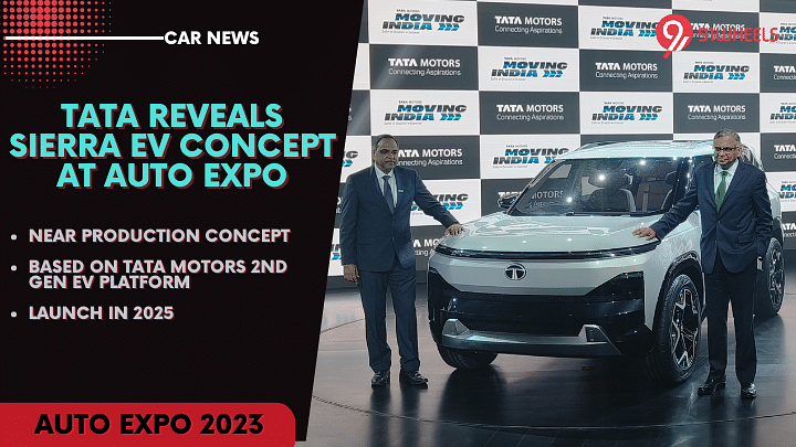 Tata Reveals Near Production Sierra EV Concept At Auto Expo: Details