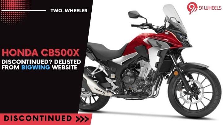Honda CB500X Discontinued? Delisted From BigWing Website