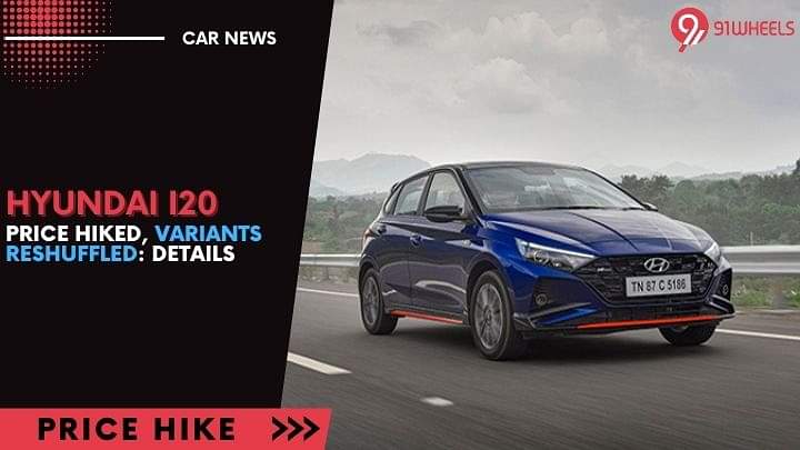 Hyundai i20 Price Hiked, Variants Reshuffled: Details