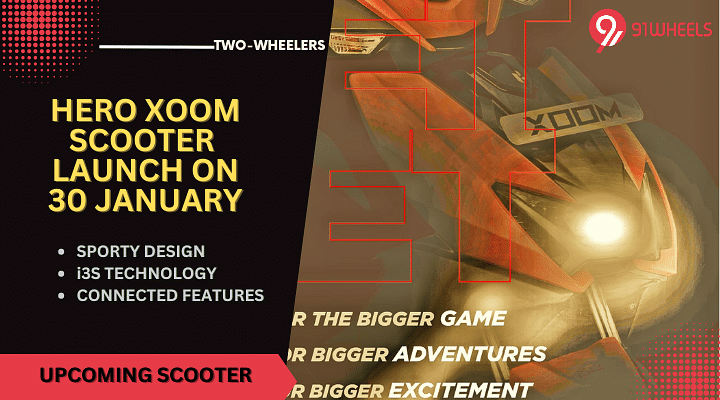 Hero Xoom 110cc Scooter Launch On 30 January - Teased Officially