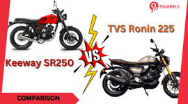 Keeway SR250 Vs TVS Ronin 225 - Price, Specs & Features Comparo