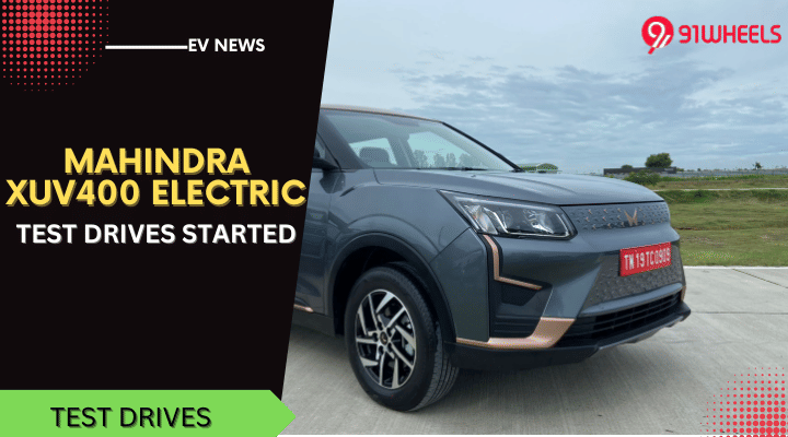 Mahindra XUV400 Electric Test Drives Started - Prices To Come Soon Mahindra XUV400 Electric Test Drives Started - Prices To Come Soon
