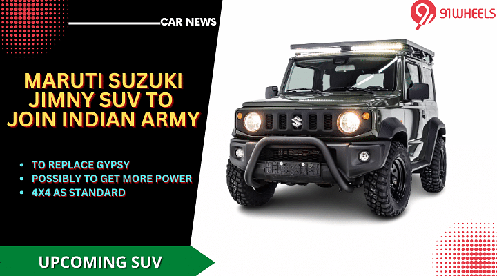 Maruti Jimny 4X4 SUV To Join Indian Armed Forces Soon