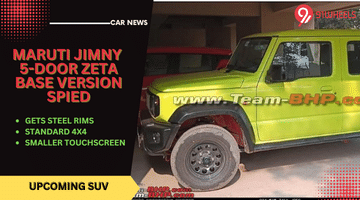 See How The Maruti Jimny 5-Door Zeta Base Variant Actually Looks Like