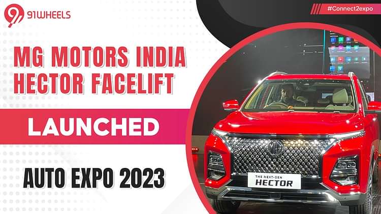 2023 MG Hector Facelift Breaks Cover In Auto Expo At Rs 14.72 lakh