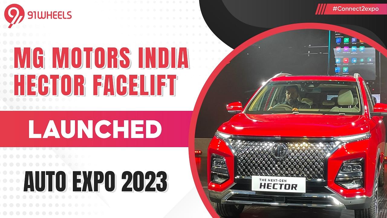 2023 MG Hector Facelift Breaks Cover In Auto Expo At Rs 14.72 lakh