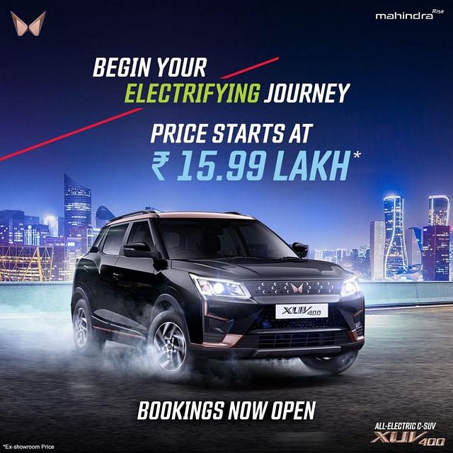 Mahindra XUV400 EV Bookings