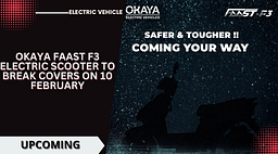 Okaya Faast F3 Electric Scooter To Break Covers On 10 February