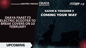 Okaya Faast F3 Electric Scooter To Break Covers On 10 February