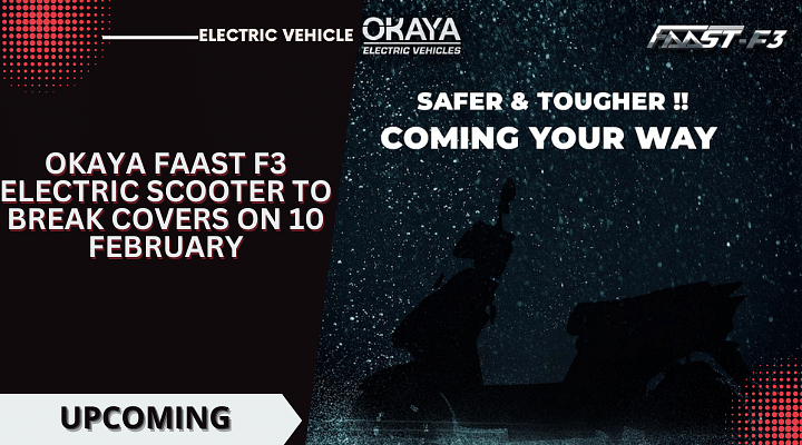 Okaya Faast F3 Electric Scooter To Break Covers On 10 February