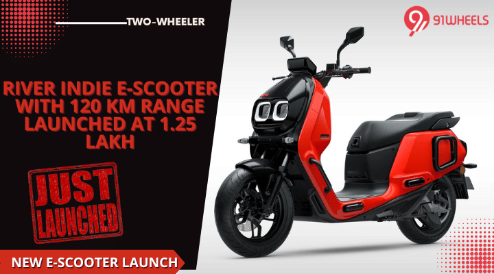 River Indie E-Scooter With 120 Km Range Launched At 1.25 Lakh River Indie E-Scooter With 120 Km Range Launched At 1.25 Lakh