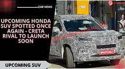 Upcoming Honda SUV Spotted Once Again - Creta Rival To Launch Soon