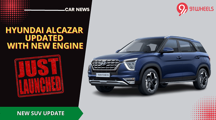 2023 Hyundai Alcazar SUV Updated With A 1.5-Lt Turbo-Petrol Engine!