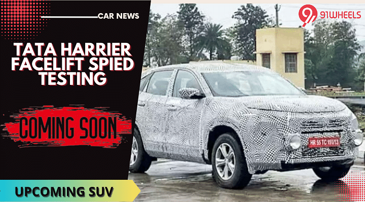 2023 Tata Harrier Facelift Spied On Test - Petrol Engine Incoming?