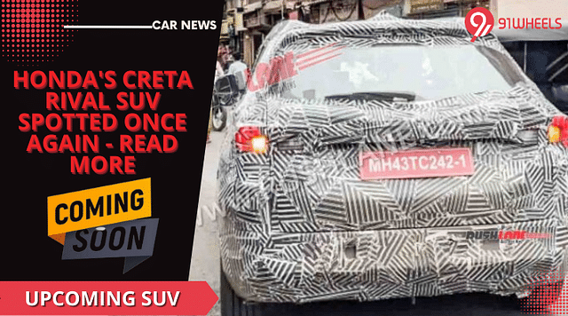 Honda's Creta Rival SUV Spotted Once Again - Read More