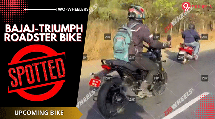 Bajaj-Triumph Bike Spied In Production-Ready Form On A Test Run