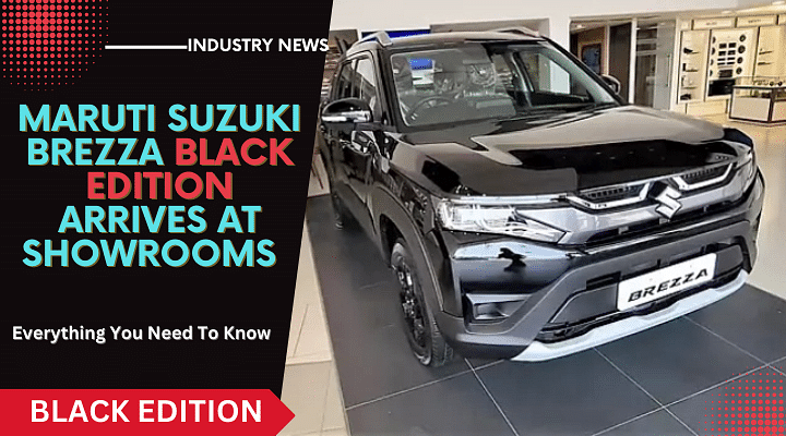 Maruti Brezza Black Edition Arrives At Showrooms - See Pictures Here