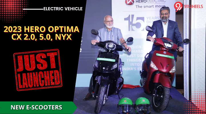 Hero Optima CX 2.0, 5.0, & NYX Electric Scooters Debut - Expected Price Rs 85,000