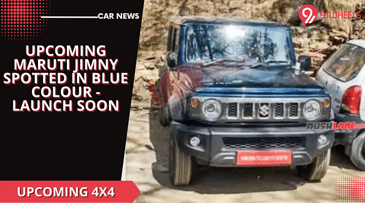 Maruti Jimny 5-Door Spotted In Blue Colour Ahead Of Launch