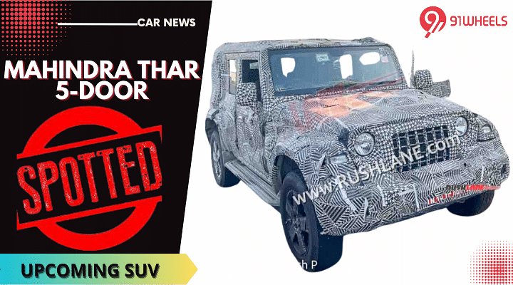 2023 Mahindra Thar 5-Door Spied Once Again - Side Profile Revealed