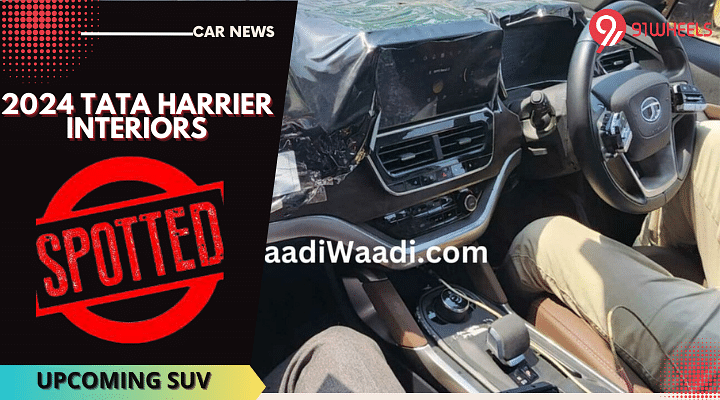 2024 Tata Harrier SUV Interiors Revealed In New Spy Shots