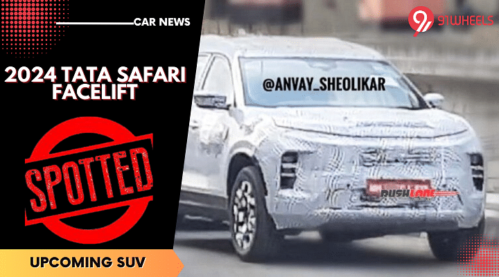 2024 Tata Safari Facelift Spied With New Front Design Looks Like   2024 Tata Safari 