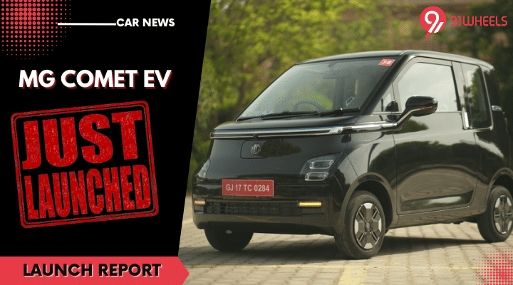 MG Comet EV Launched At Rs 7.98 Lakh - Gets 230 Km of Range MG Comet EV Launched At Rs 7.98 Lakh - Gets 230 Km of Range