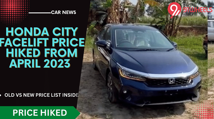 Honda City Price Increased From April 2023 With 2 New Variant Additions