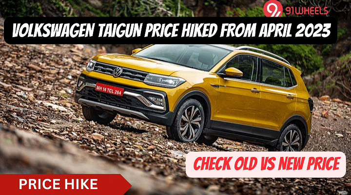 Volkswagen Taigun Price Hiked By Upto Rs. 35,000 From April 2023