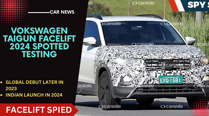 Volkswagen Taigun Facelift Spotted Testing- Indian Launch In 2024