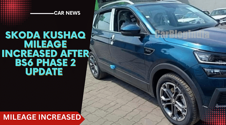 Skoda Kushaq Now Gets a Mileage Increase Of 9%- Check New Mileage