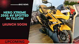 Hero Xtreme 200S 4V 2023 Spotted At Dealership In Yellow - Launch Soon