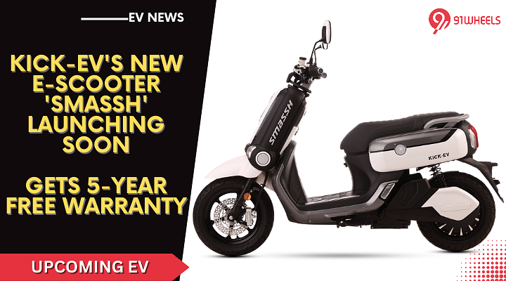 KICK-EV's E-Scooter 'Smassh' Launching Soon With 5-year Free Warranty