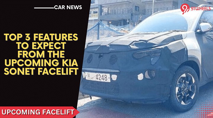 Top 3 Features To Expect From The Upcoming Kia Sonet Facelift