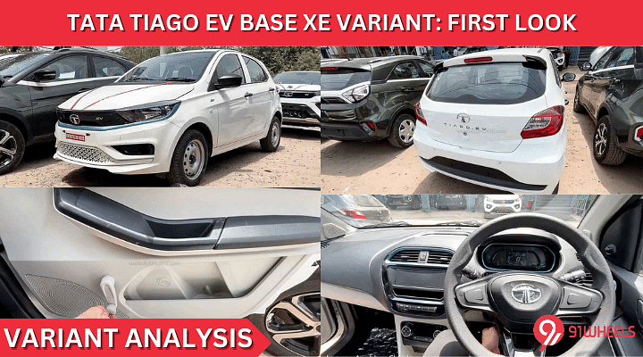 Tata Tiago EV's Most Affordable XE Base Variant: First Look